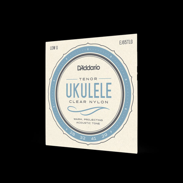 D'Addario Pro-Arté Custom Extruded Nylon Ukulele Strings, Tenor Low-G | EJ65TLG