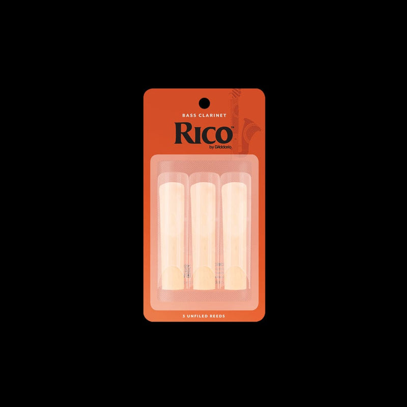 D'Addario REA0320 Rico Bass Clarinet Reeds, Strength 2, 3 Pack