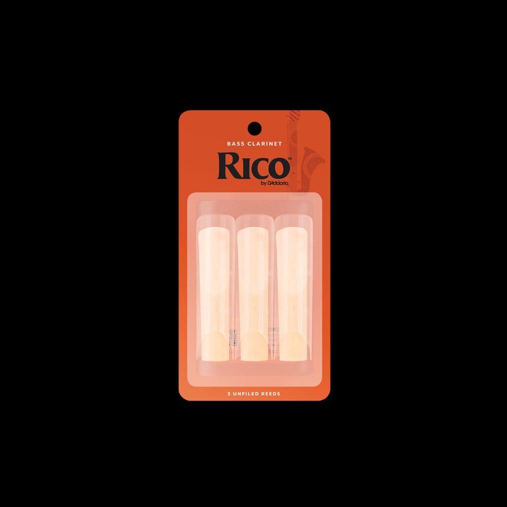 D'Addario REA0330 Rico Bass Clarinet Reeds, Strength 3, 3 Pack