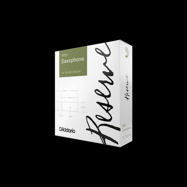 D'Addario Reserve Alto Saxophone Reeds, Strength 2.0, 10-pack | DJR1020