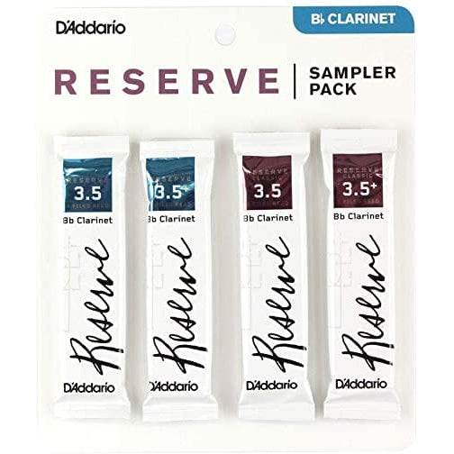 D'Addario Reserve Bb Clarinet Reed Sampler Pack, 3.5/3.5+ | DRS-C35
