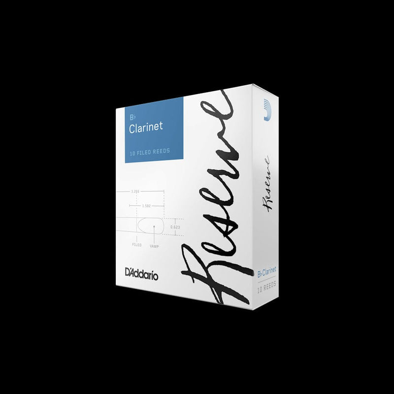 D'Addario Reserve Bb Clarinet Reeds, Strength 2.5, 10-pack | DCR1025