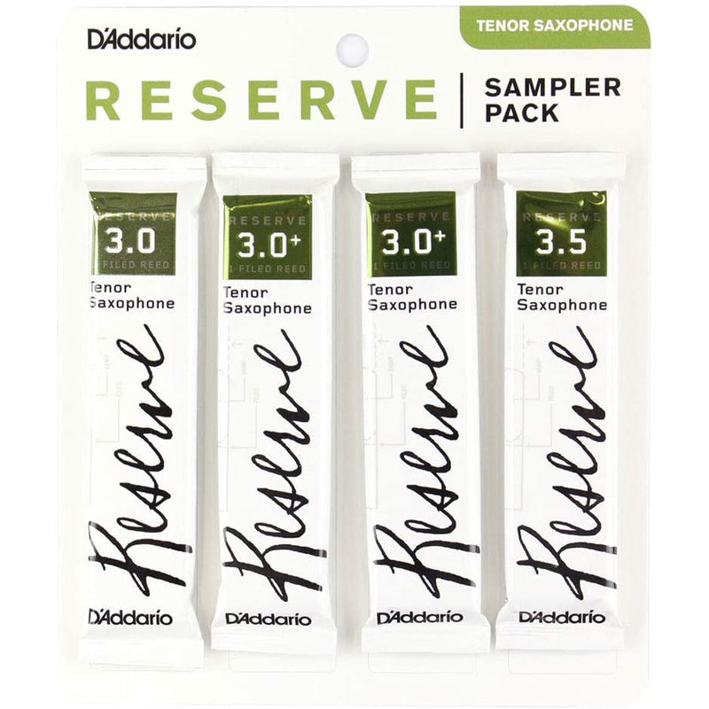 D'Addario Reserve Tenor Saxophone Reed Sampler Pack, 3.0/3.0+/3.5 | DRS-K30