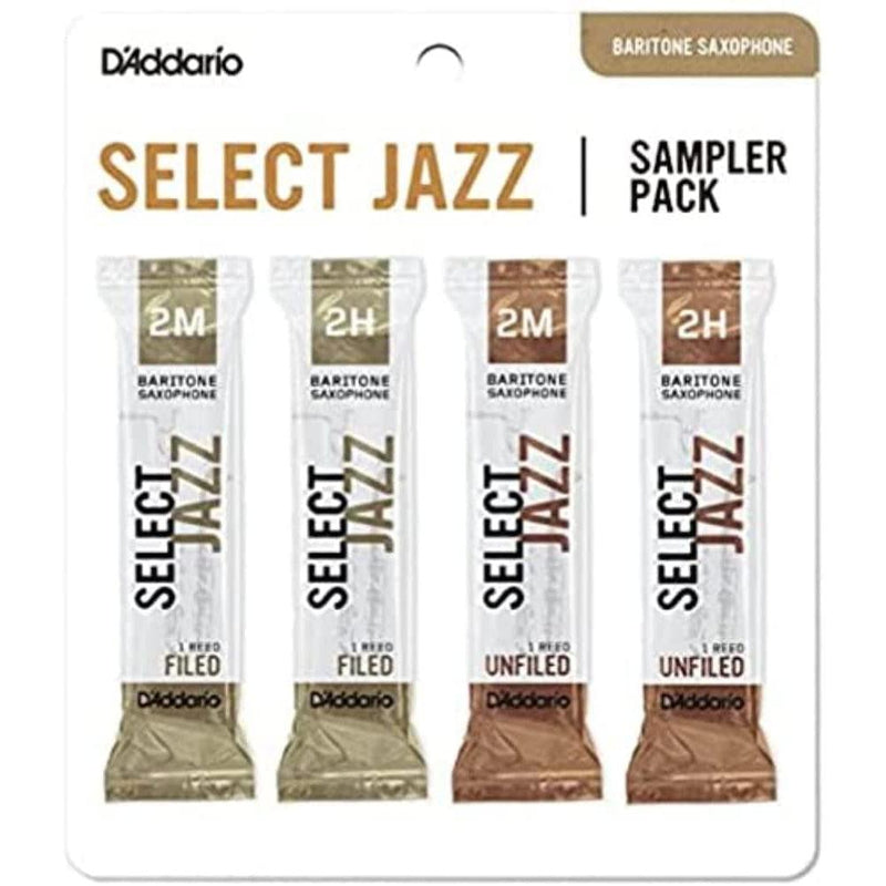 D'Addario Select Jazz Baritone Reed Sampler Pack, 2M/2H | DSJ-L2M