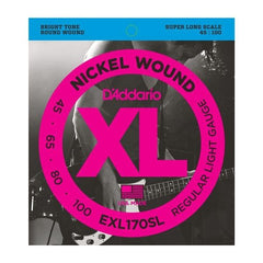 D'Addario XL Nickel Wound Bass Guitar Strings Light - Super Long Scale | EXL170SL