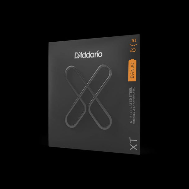 D'Addario XTJ1023 XT Nickel Plated Steel Banjo Strings, Medium, 10-23