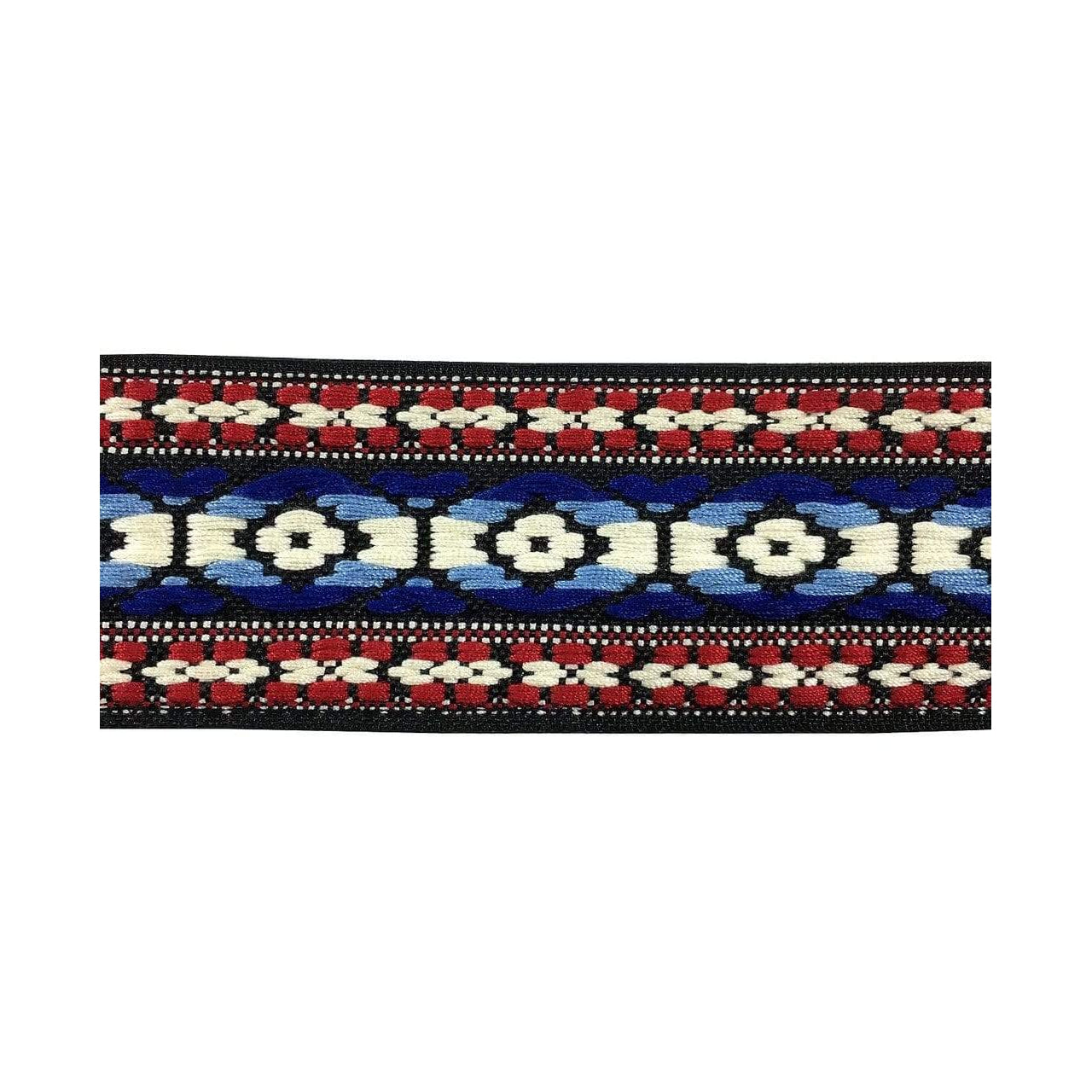 D'Andrea Ace Vintage Reissue Guitar Strap | Blue and Red Weave