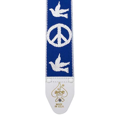 D'Andrea Ace Vintage Reissue Guitar Strap | Peace and Dove Blue