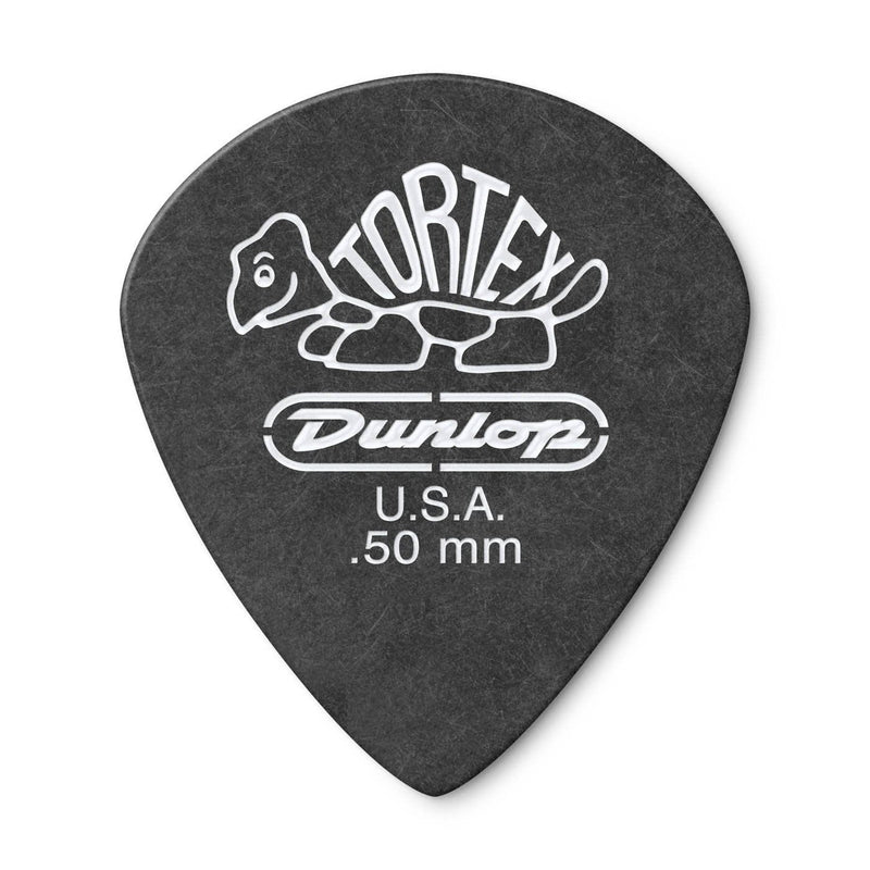 Dunlop 482P.50 Tortex Pitch Black Jazz III Guitar Picks 12 Pack