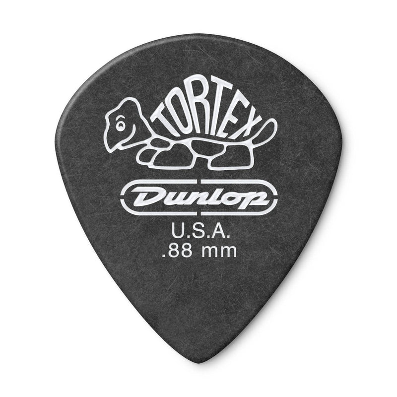 Dunlop 482P.88 Tortex Pitch Black Jazz III Guitar Picks 12 Pack