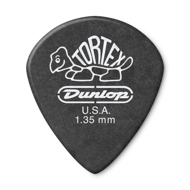 Dunlop 482P1.35 Tortex Pitch Black Jazz III Guitar Picks 12 Pack