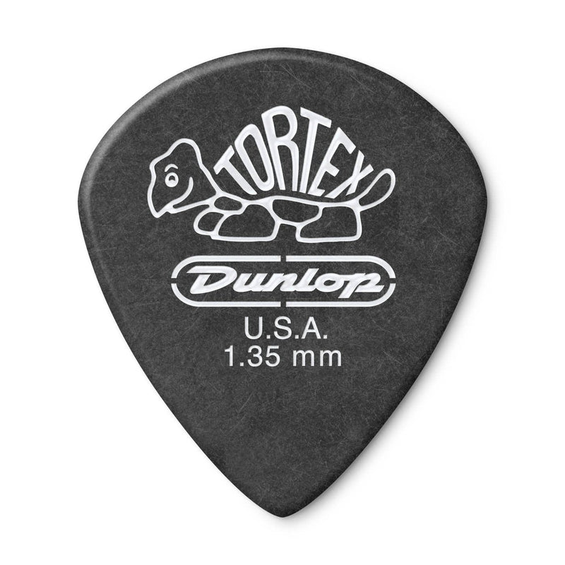 Dunlop 482P1.35 Tortex Pitch Black Jazz III Guitar Picks 12 Pack