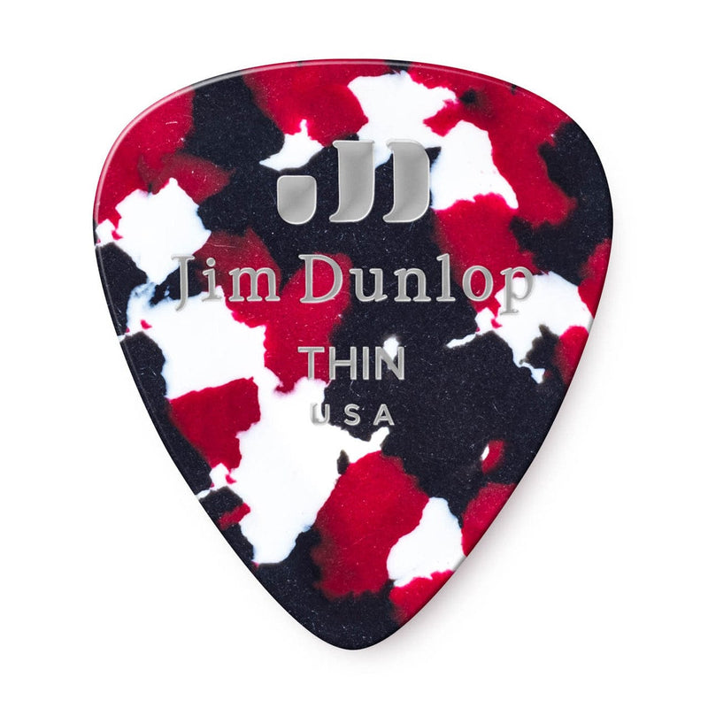 Dunlop Celluloid Confetti Guitar Pick 12-Pack | Thin