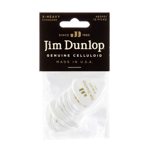 Dunlop Celluloid Guitar Pick 12-Pack | Extra Heavy