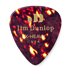 Dunlop Celluloid Shell Guitar Pick 12-Pack | Extra Heavy