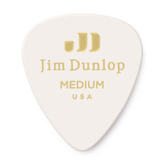 Dunlop Celluloid White Guitar Pick | Medium 12-Pack