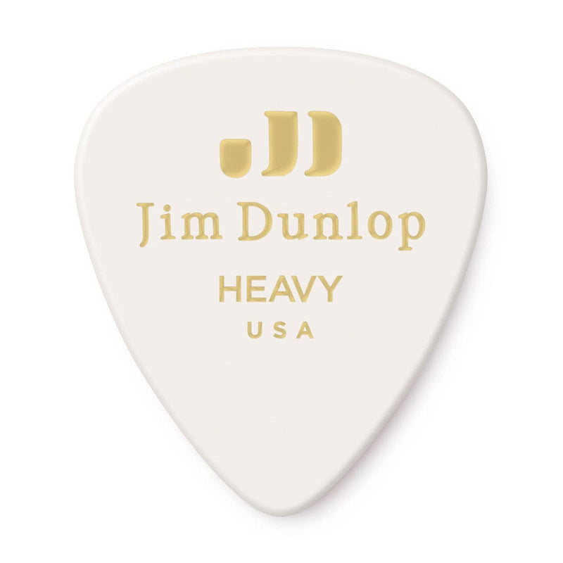 Dunlop Guitar Picks 12 Pack Celluloid White Heavy