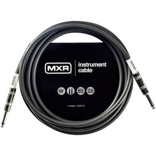 Dunlop MXR Instrument Cable 10 ft. Black Straight to Straight