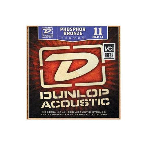 Dunlop Phosphor Bronze Acoustic Guitar Strings Medium Light Gauge 11-52