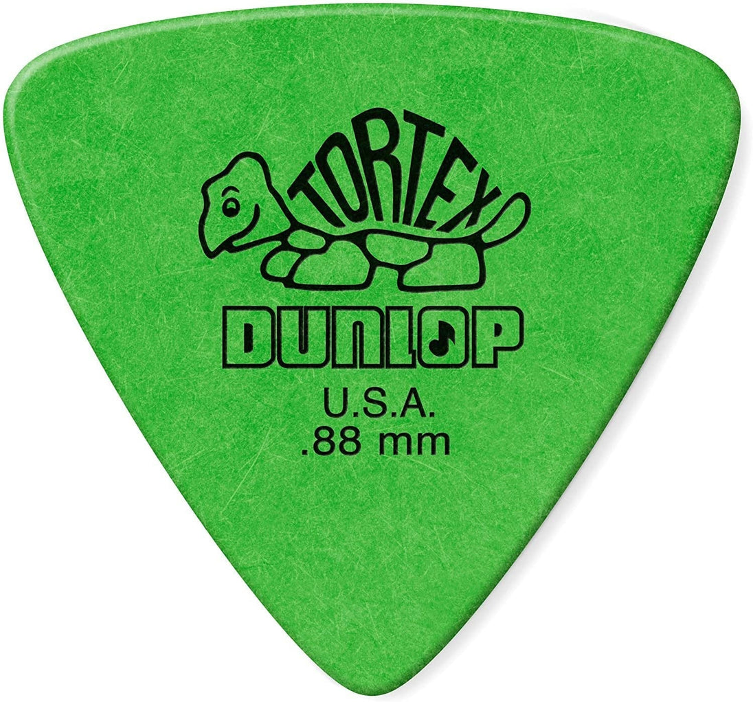 Dunlop Tortex Triangle .88mm Green Guitar Picks - 6 Pack