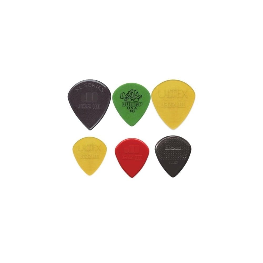 Dunlop Variety Jazz III Guitar Picks 6 pk - PVP103