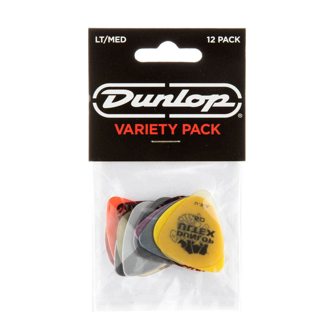 Dunlop Variety Pick Pack Light/Medium Guage, 12pk