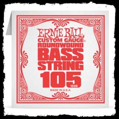 Ernie Ball 1698 105 Nickel Wound Electric Bass Guitar Single String