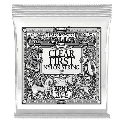 Ernie Ball Ernesto Palla Clear Nylon Classical Guitar Single - 1st String .028