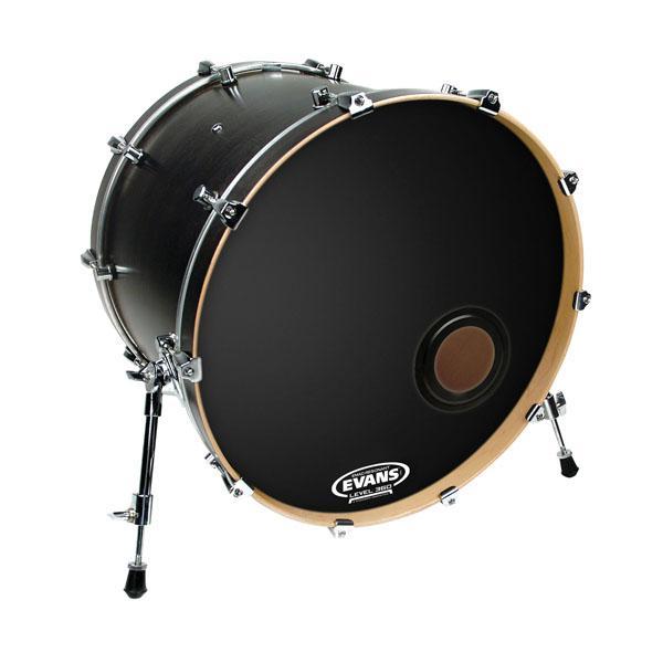 Evans 22" EMAD Resonant Black Bass Drum Head | BD22REMAD