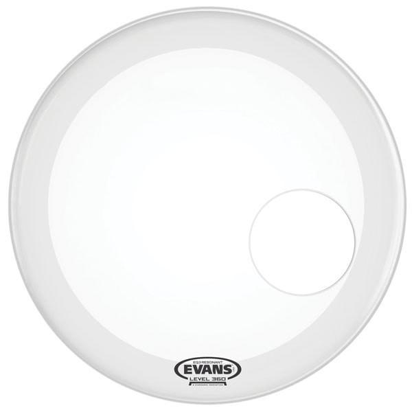 Evans EQ3 Resonant Bass Drum Head | Coated White