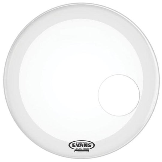Evans EQ3 Resonant Bass Drum Head | Coated White