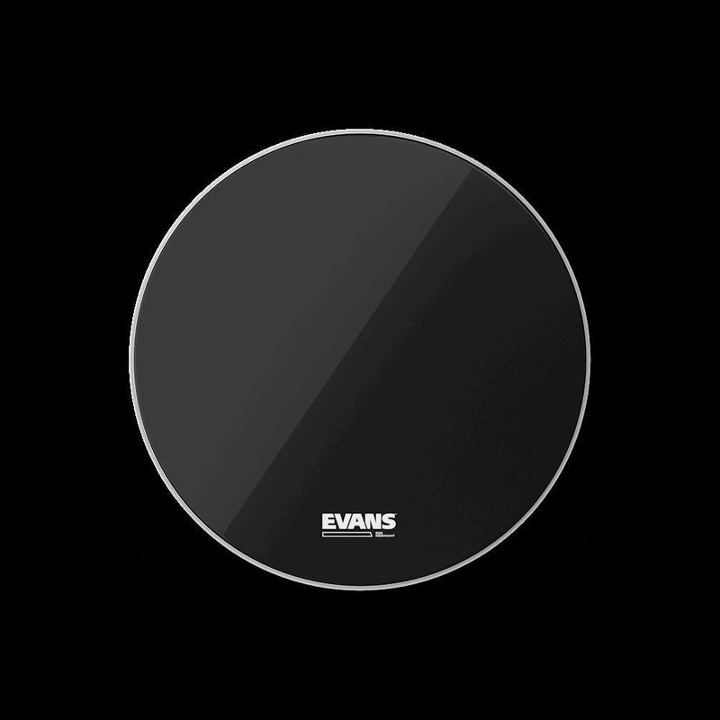 Evans EQ3 Resonant Black Bass Drum Head, No Port, 22 Inch