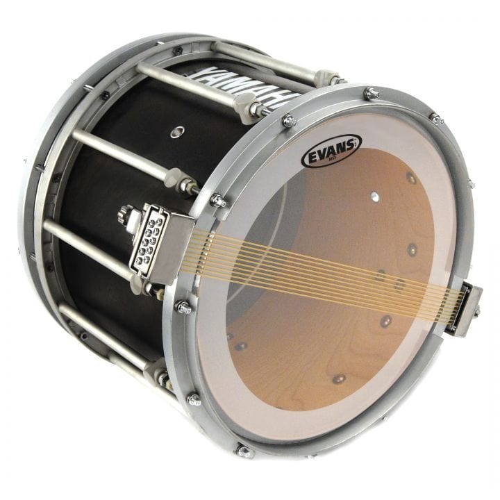 Evans MS3 Clear Marching Snare Side Drum Head, 14 Inch