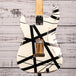 EVH Striped Series ‘78 Eruption Electric Guitar White With Black Stripes Relic