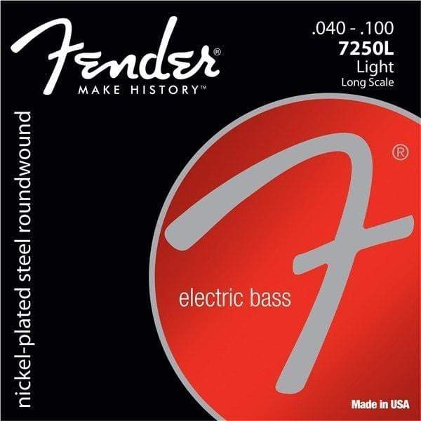 Fender 7250 Series Nickel Plated Bass Guitar Strings Light | 7250L