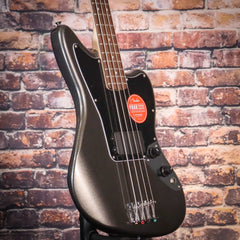 Fender Affinity Series Jaguar Bass H | Charcoal Frost Metallic with an Indian Laurel Fingerboard