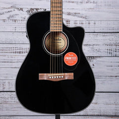 Fender CC-60SCE Concert Acoustic Guitar | Black/Walnut