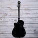 Fender CC-60SCE Concert Acoustic Guitar | Black/Walnut