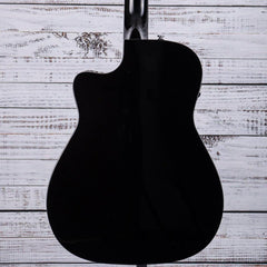 Fender CC-60SCE Concert Acoustic Guitar | Black/Walnut