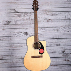 Fender Dreadnought Acoustic Guitar | Natural | CD-60SCE