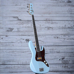 Fender Gold Foil Jazz Bass Guitar | Sonic Blue