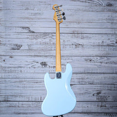 Fender Gold Foil Jazz Bass Guitar | Sonic Blue