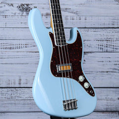 Fender Gold Foil Jazz Bass Guitar | Sonic Blue