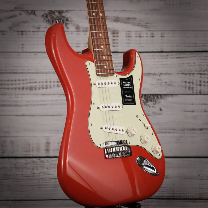 Fender Limited Edition Player Stratocaster Electric Guitar, Fiesta Red