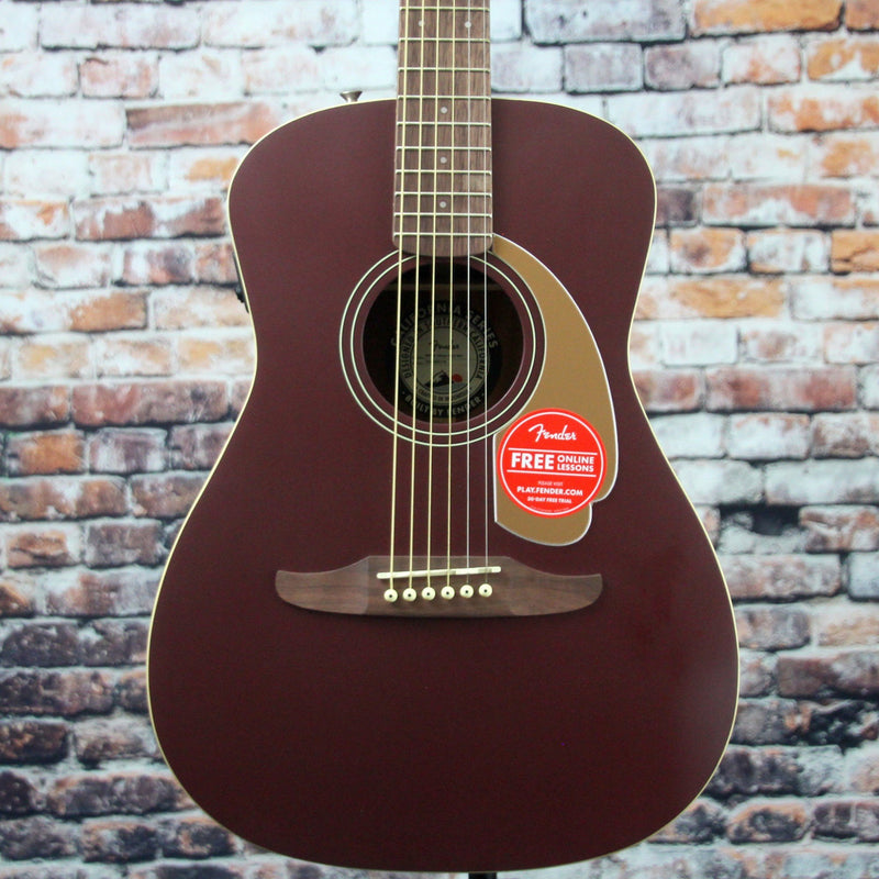 Fender Malibu Player Acoustic-Electric Guitar | Burgundy Satin