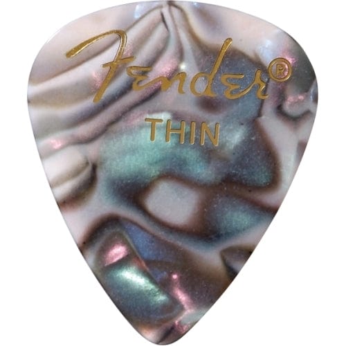 Fender Premium Celluloid 351 Shape Picks, Thin, Abalone, 12-Pack | 0980351757