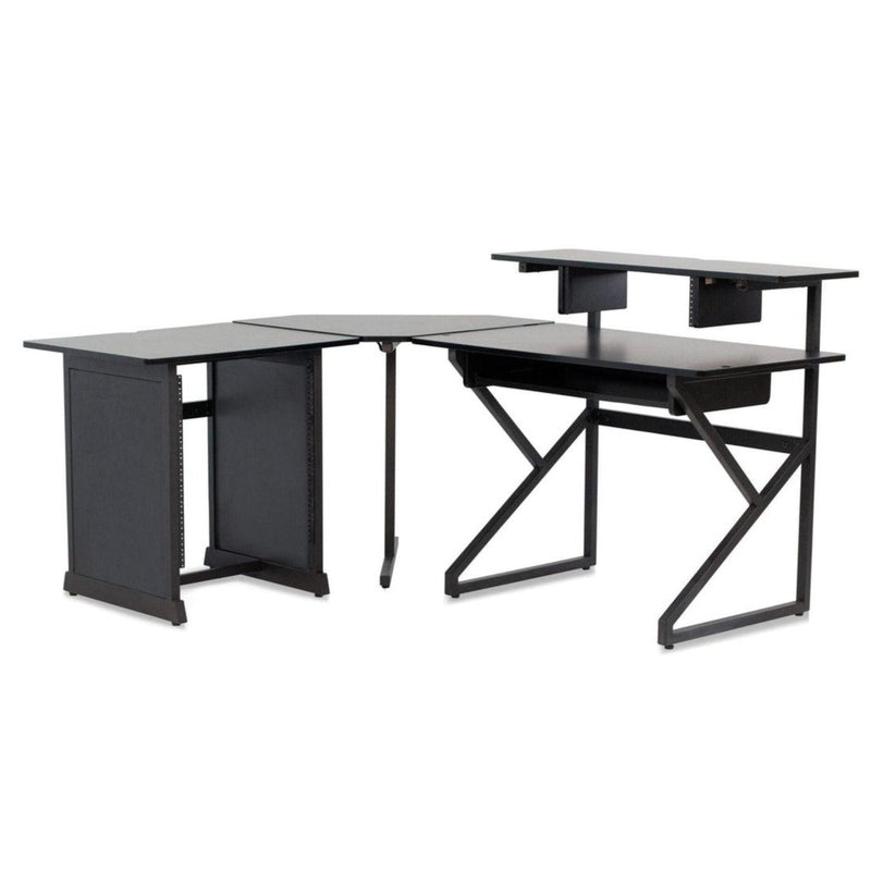 Gator Content Creator Desk Set with Corner Section and Rack Table