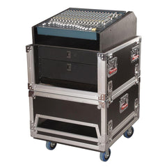 Gator G-TOUR-GRC-1406 14U Top 6U Side Audio Road Console Rack