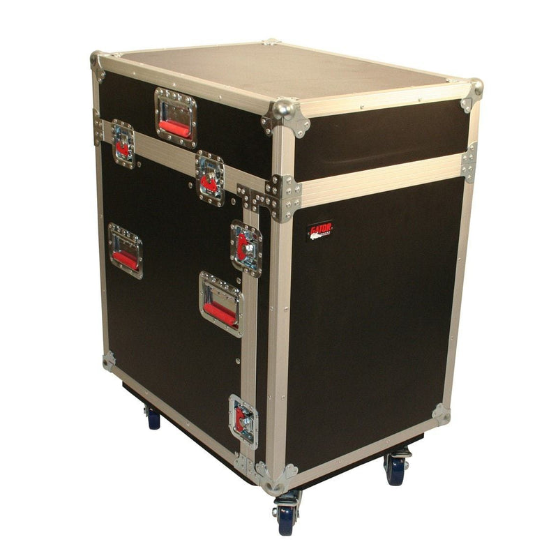 Gator G-TOUR-GRC12X12 12U Top 12U Side Audio Road Console Rack