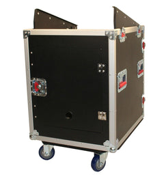 Gator G-TOUR-GRC12X12 12U Top 12U Side Audio Road Console Rack
